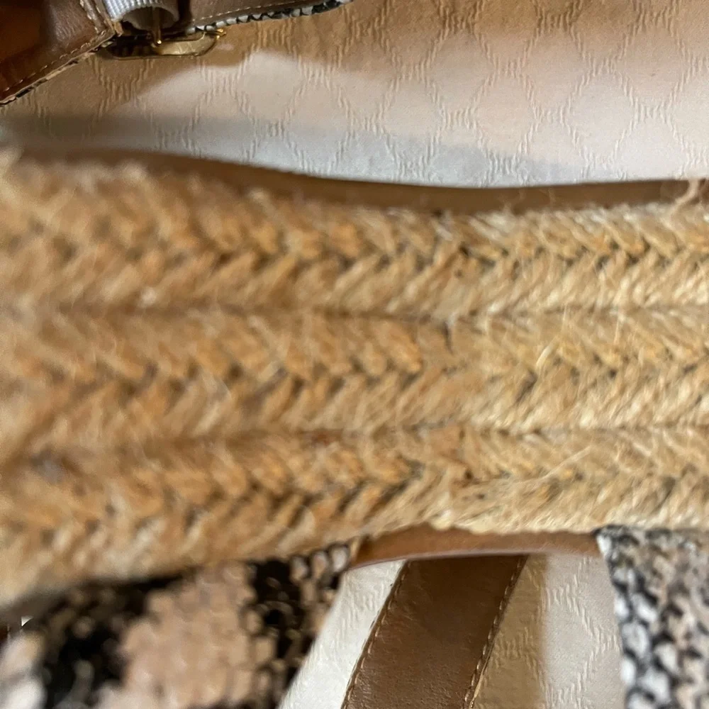 Bonnibel Snakeskin Print Black & White Espadrilles
